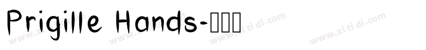 Prigille Hands字体转换